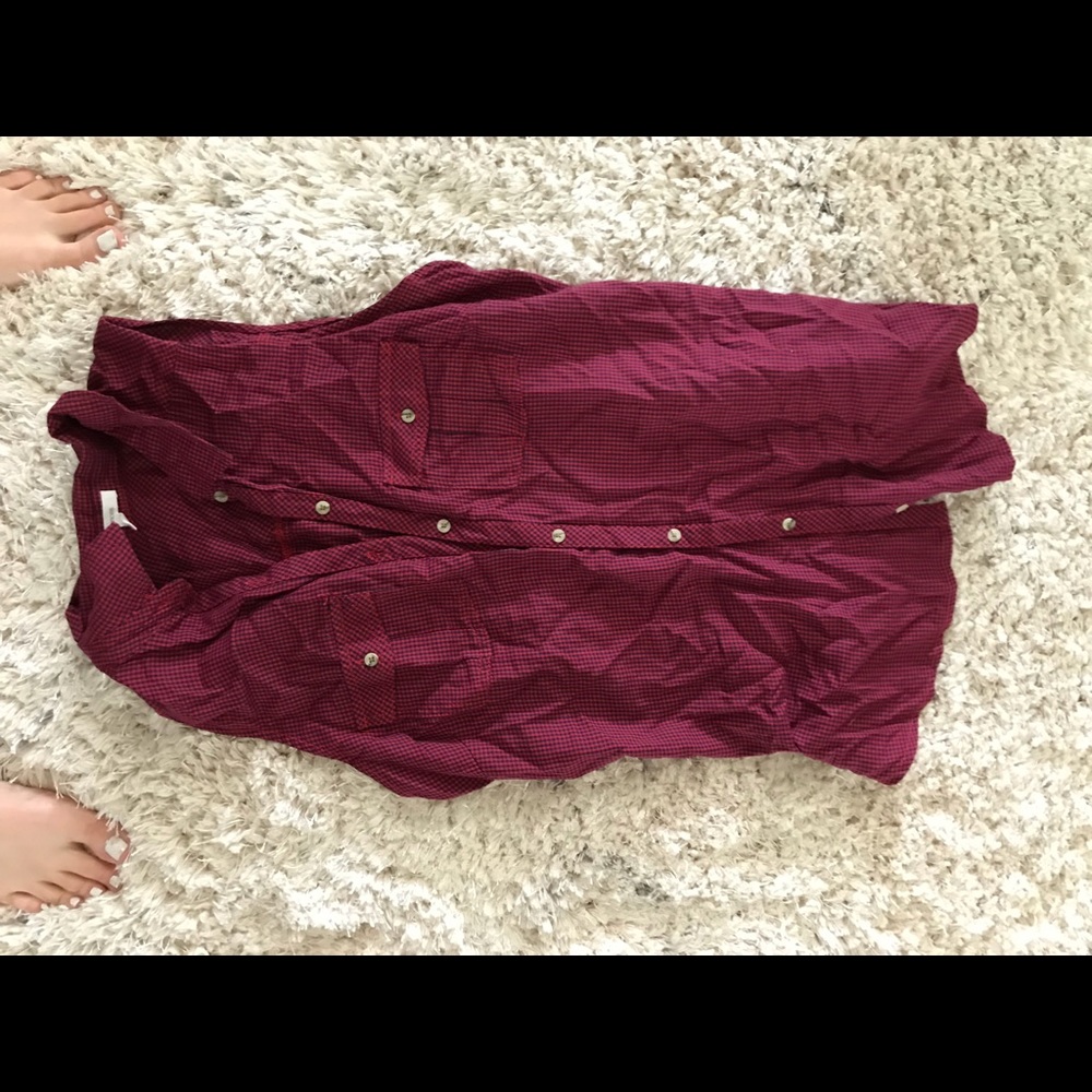 Flannel tank top